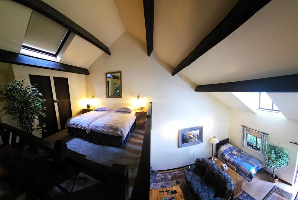 Bed, Living room, Photo of the whole room, Seating area