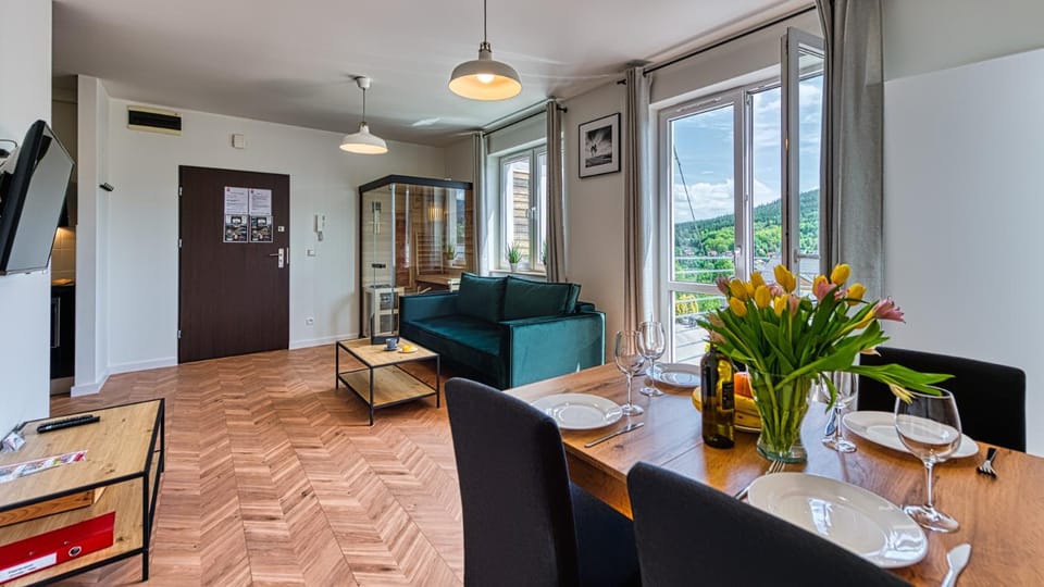 Apartament Winter Feel z prywatną SAUNĄ - 5D Apartments Apartment in Lower Silesian Voivodeship