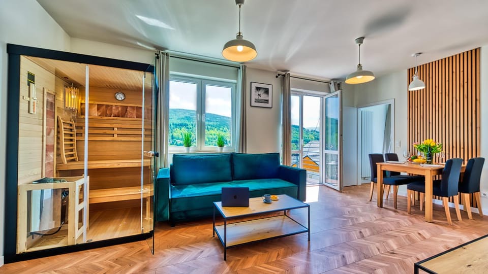 Apartament Winter Feel z prywatną SAUNĄ - 5D Apartments Apartment in Lower Silesian Voivodeship
