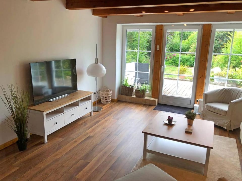 Living room, Seating area, Garden view