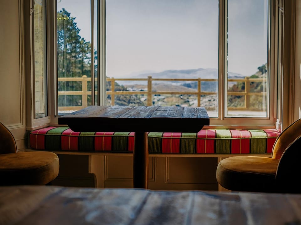 Natural landscape, Seating area, Mountain view