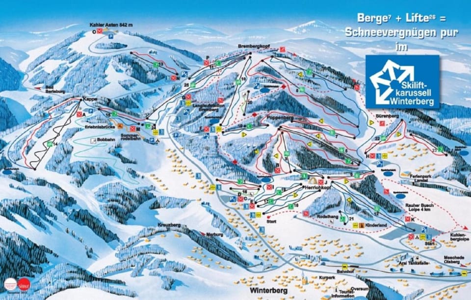 Winter, Skiing