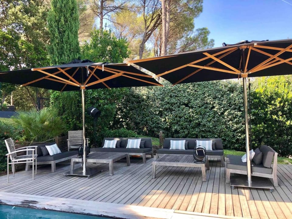 Patio, Garden, Decorative detail, Garden view, Pool view