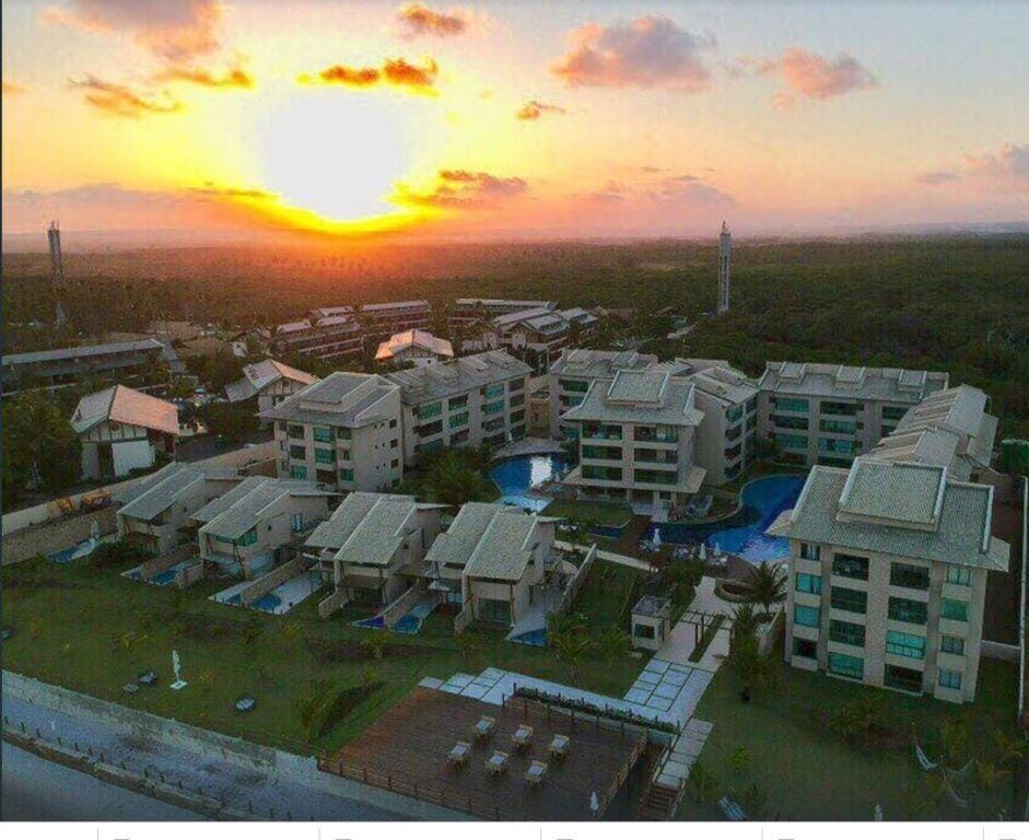 Bird's eye view, Sunset