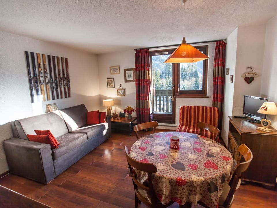 Studio Charmant avec Vue Mont Blanc, Parking et Animaux Admis - FR-1-517-35 Apartment in Chamonix