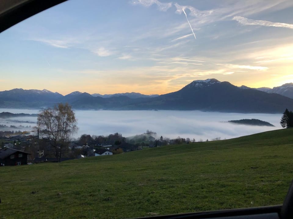 Mountain view, Sunset