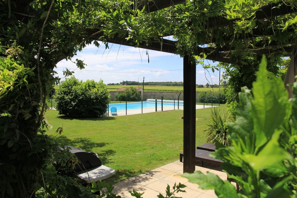 Patio, Pool view