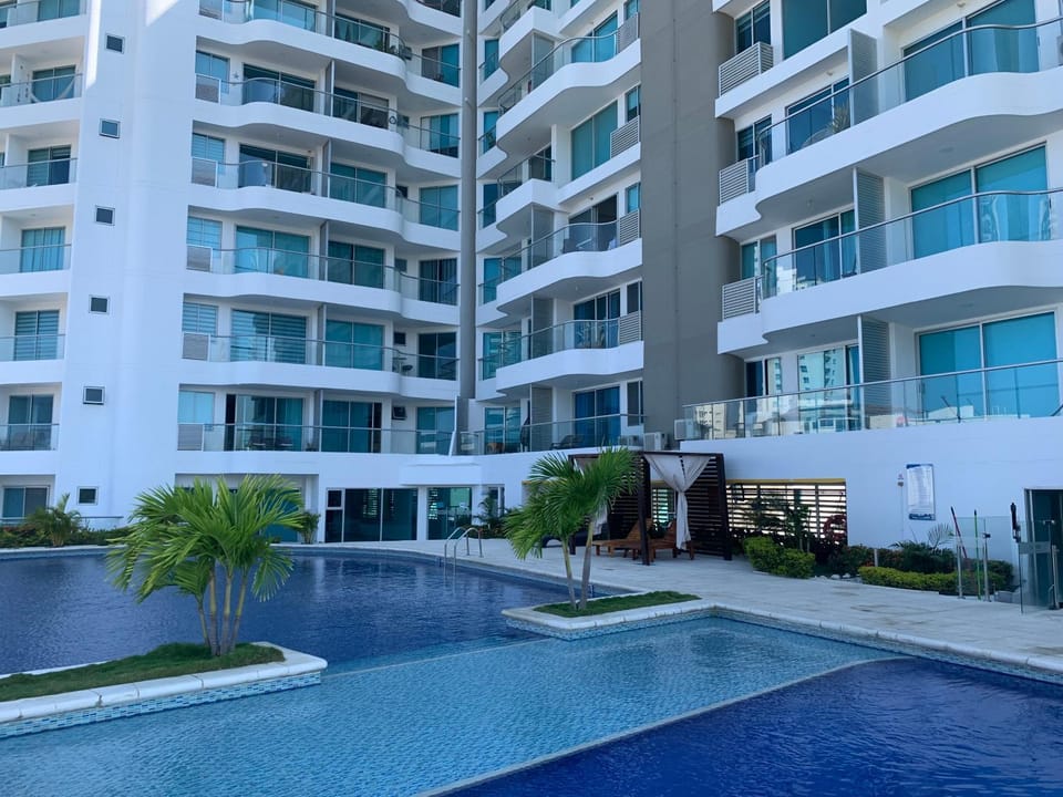 Property building, Pool view, sunbed