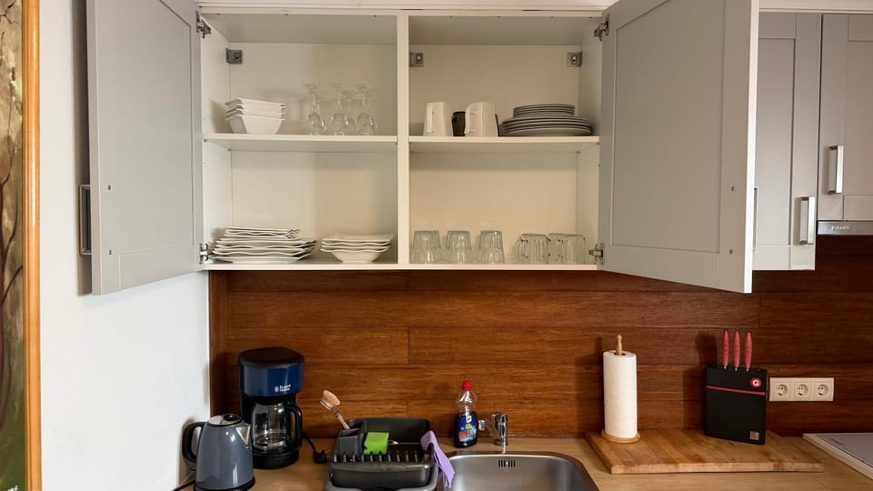 Coffee/tea facilities, Kitchen or kitchenette, stove, kitchen, kitchen