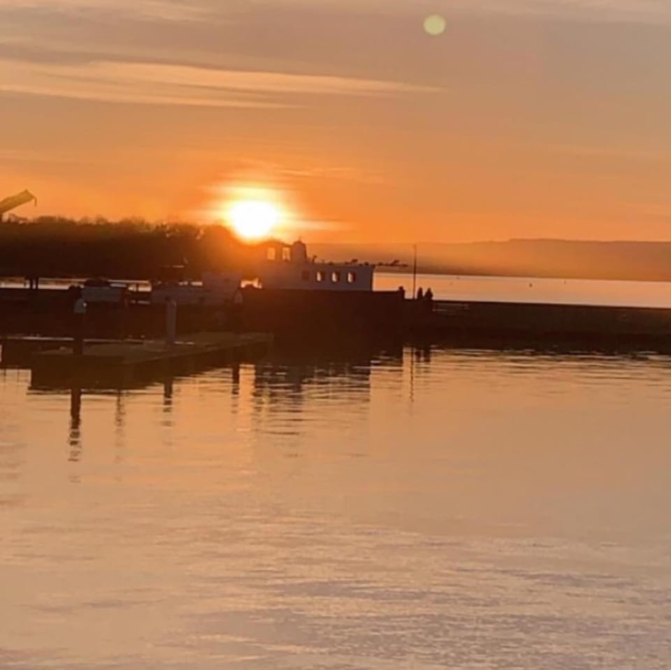 Lake view, Sunset