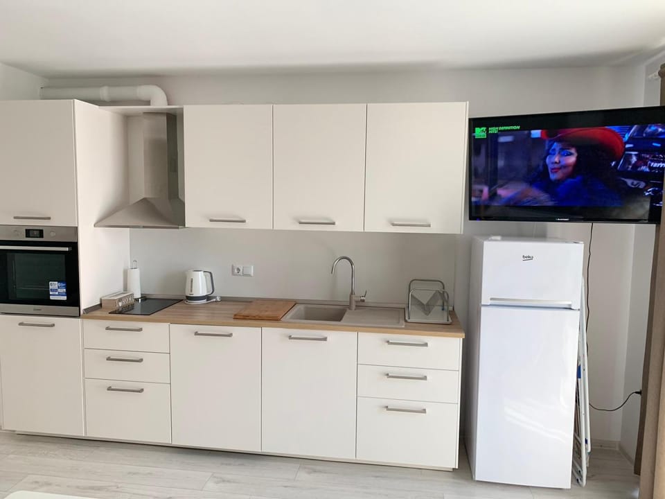 TV and multimedia, Kitchen or kitchenette, dishwasher, oven, stove