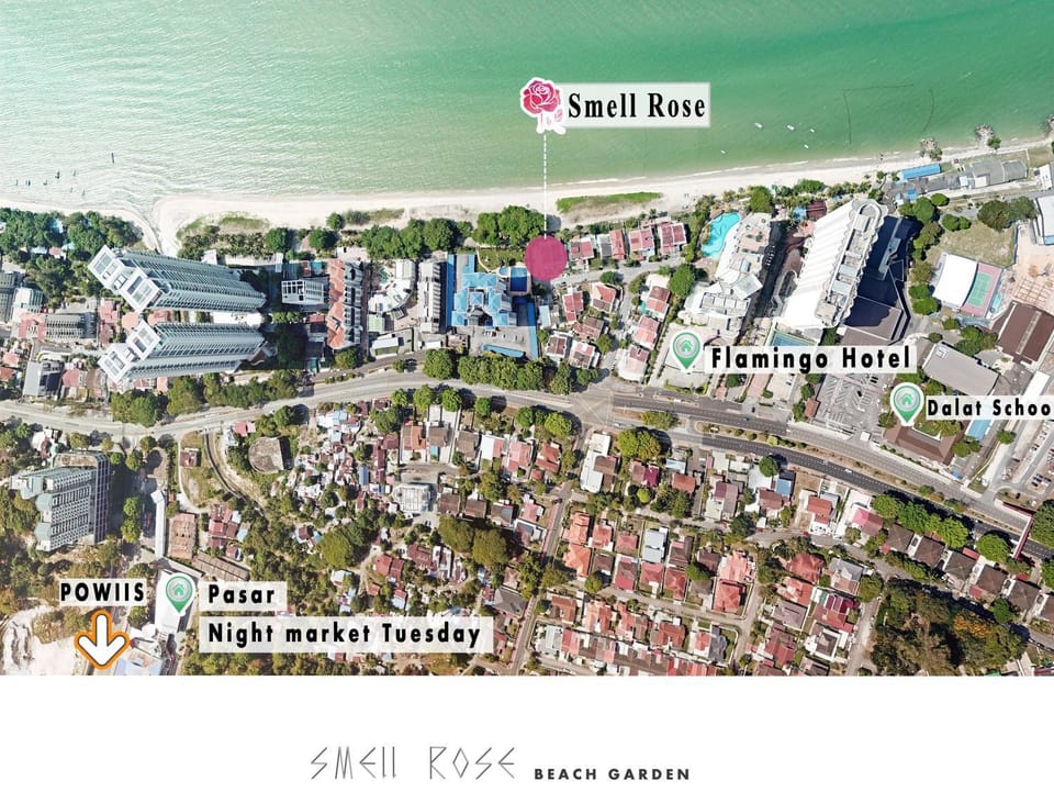 Smell rose beach garden Vacation rental in Tanjung Bungah