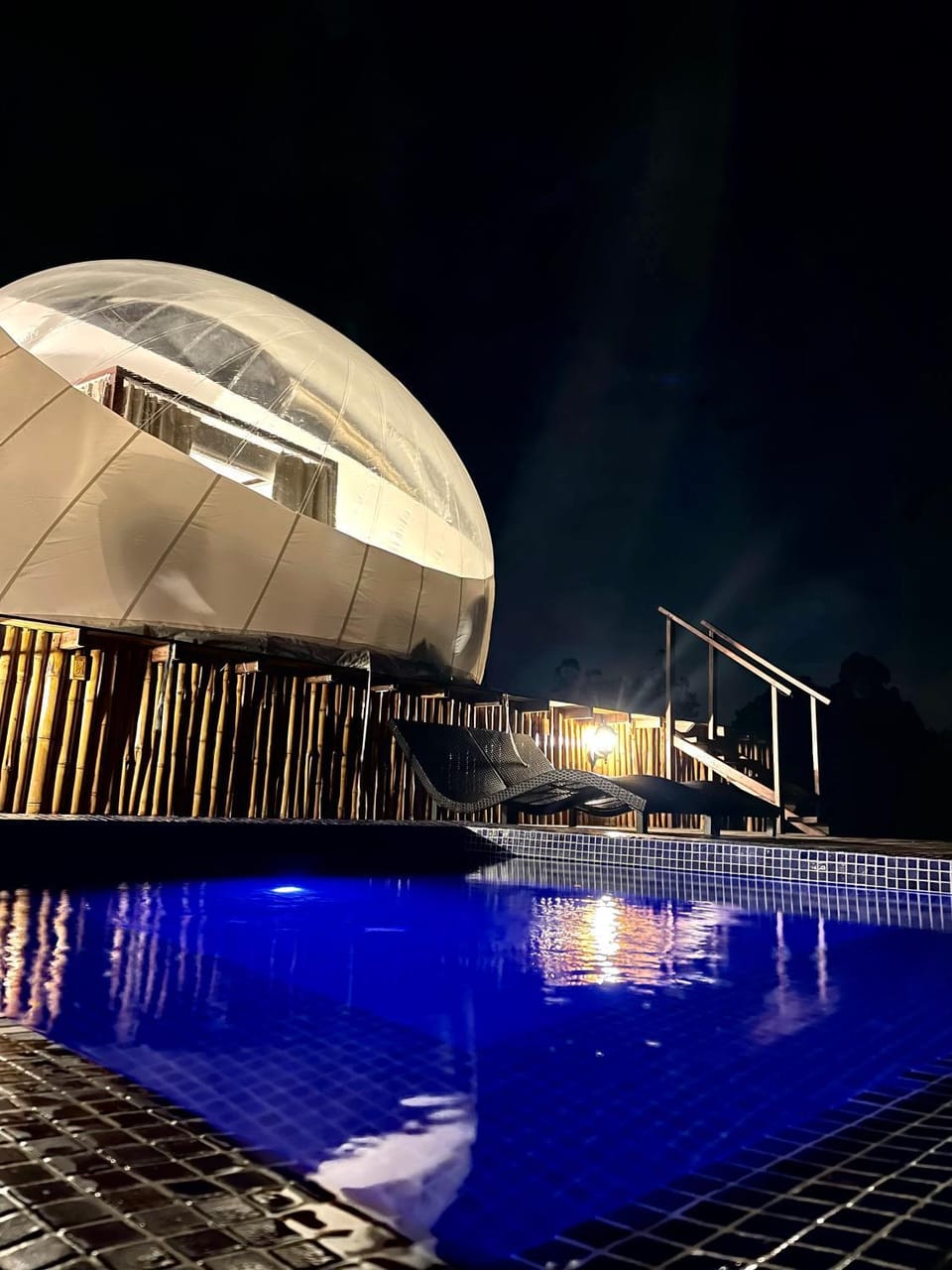 Night, Hot Tub, Area and facilities, Swimming pool