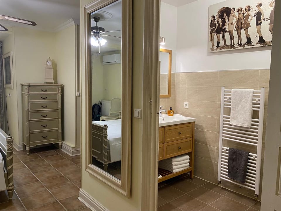 Bathroom, air conditioner