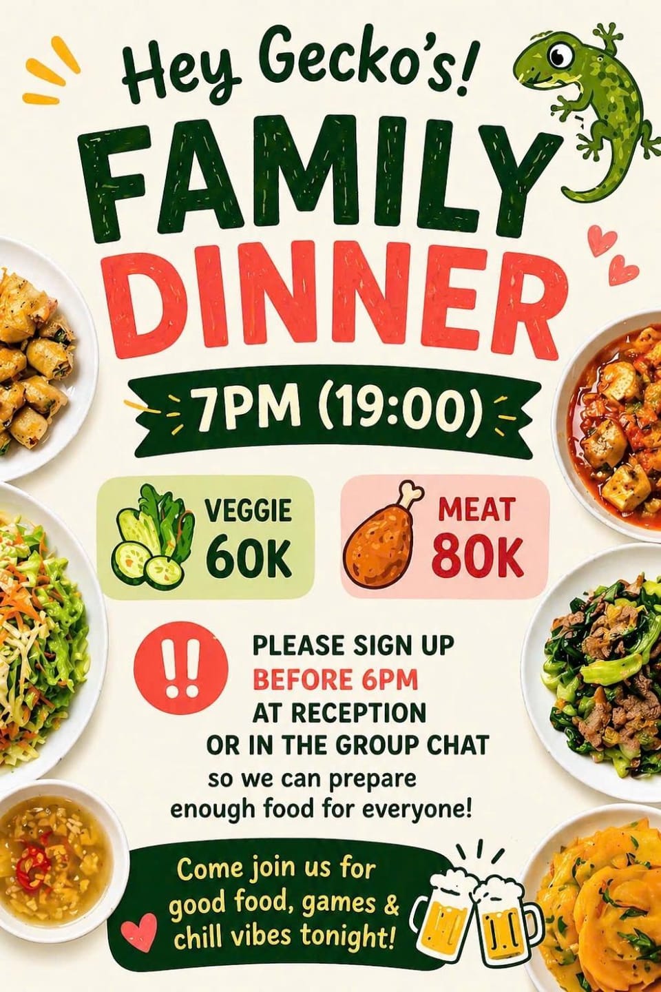 Food, Text overlay