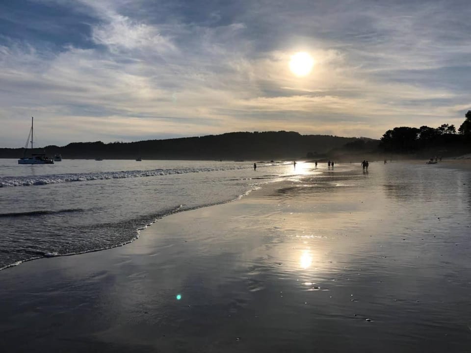 Natural landscape, Beach, Sunset