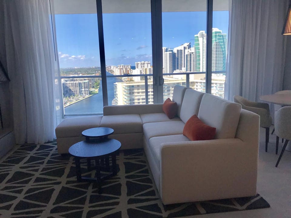 Living room, City view