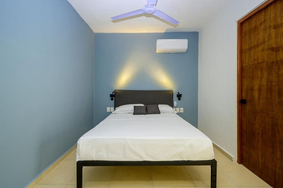 Bed, air conditioner