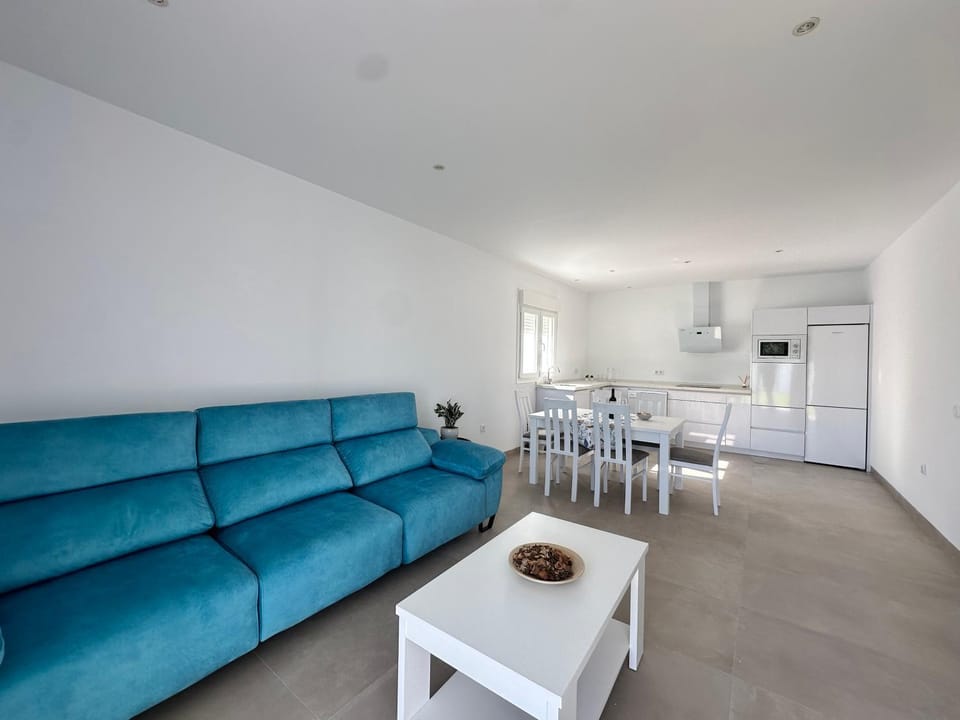 Kitchen or kitchenette, Living room, Dining area, air conditioner