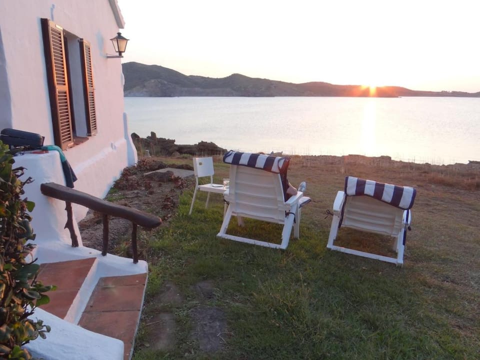 Natural landscape, Sea view, Sunset, sunbed