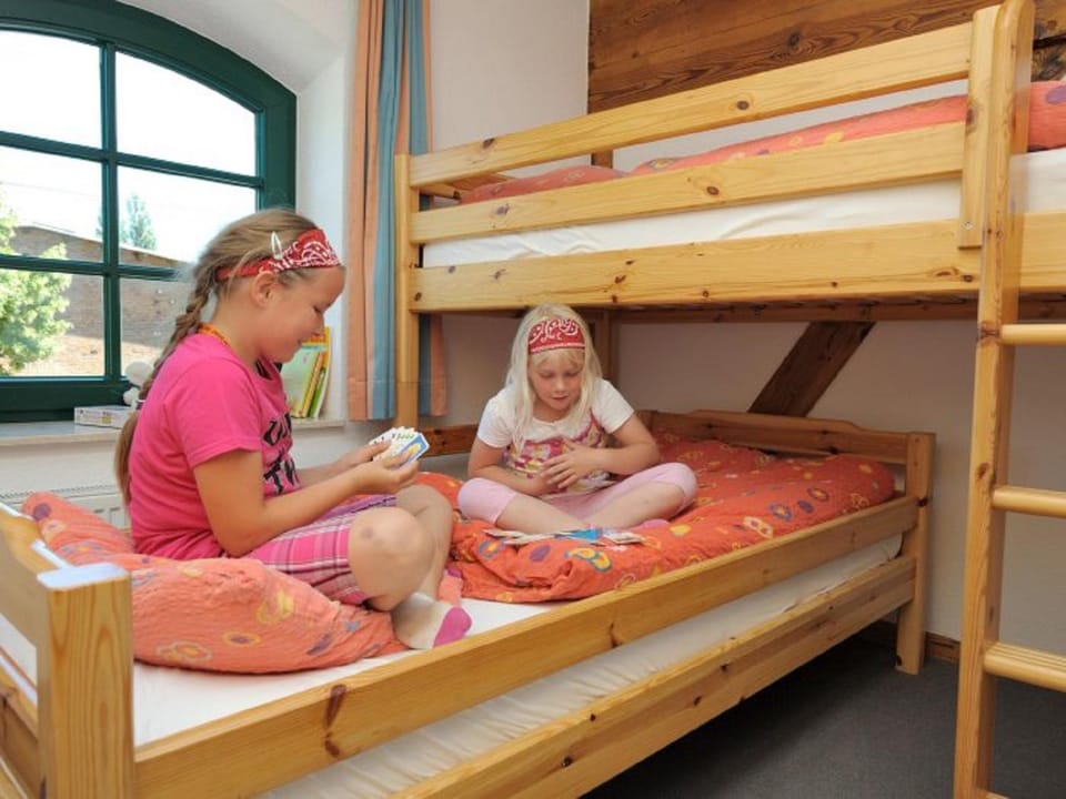 People, children, bunk bed, Family