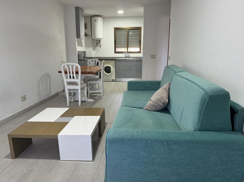 Kitchen or kitchenette, Living room, Seating area