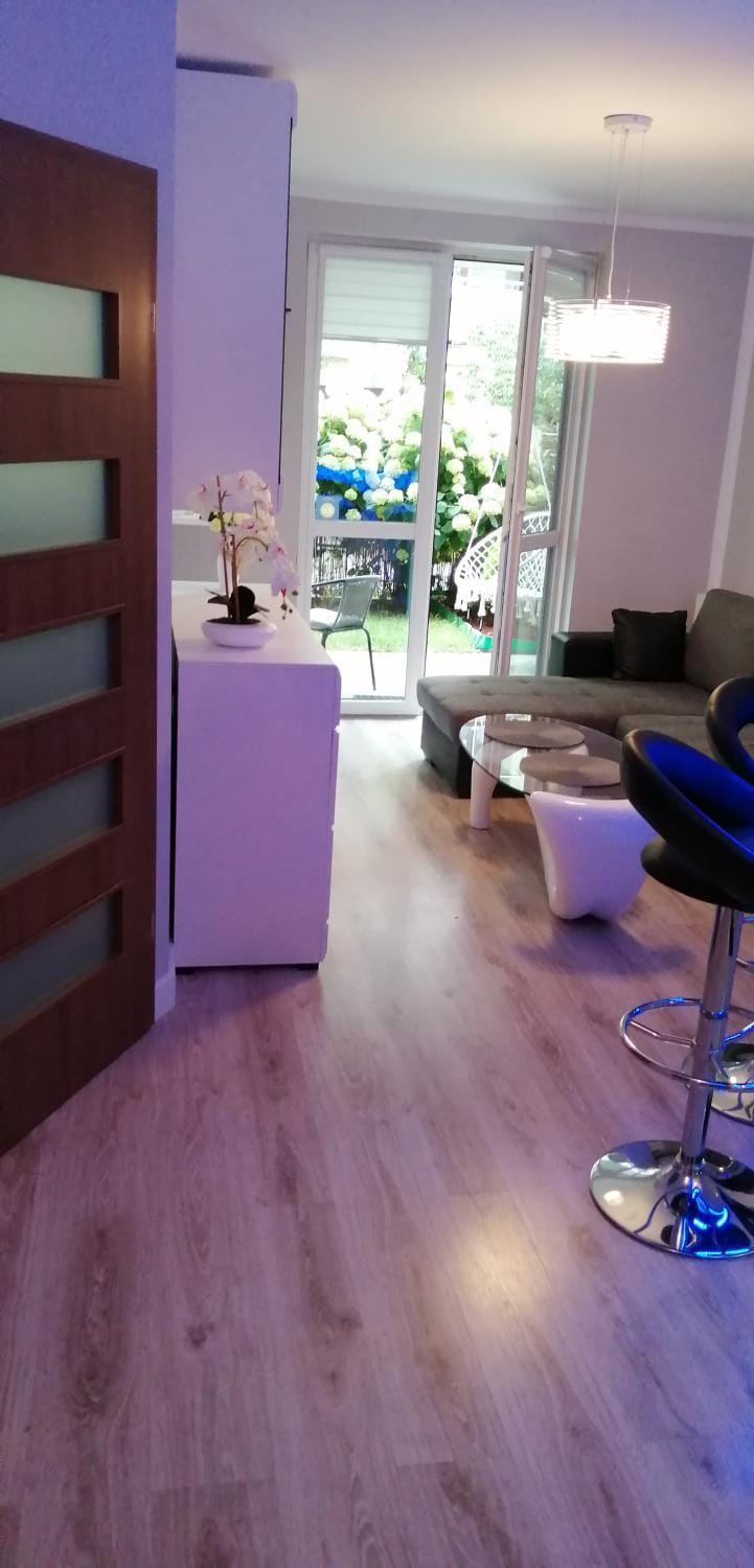 Bed, Living room, Photo of the whole room, Seating area, Garden view
