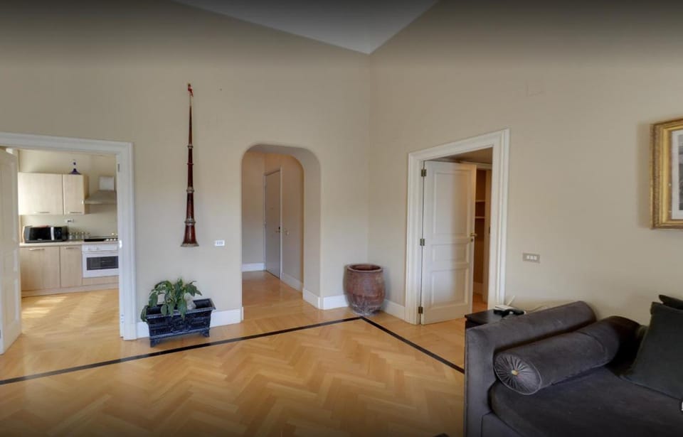 Kitchen or kitchenette, Living room, Seating area