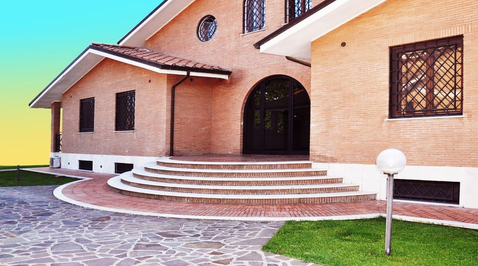 Facade/entrance, Sunset