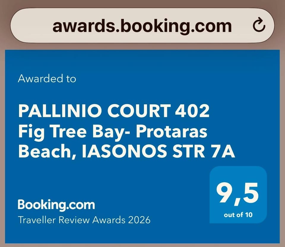 PALLINIO COURT 402 Fig Tree Bay- Protaras Beach, IASONOS STR 7A Apartment in Protaras
