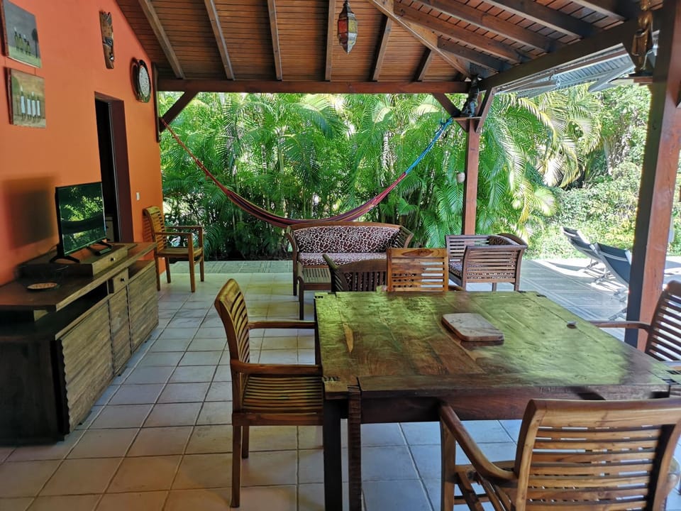 Patio, Living room, Dining area