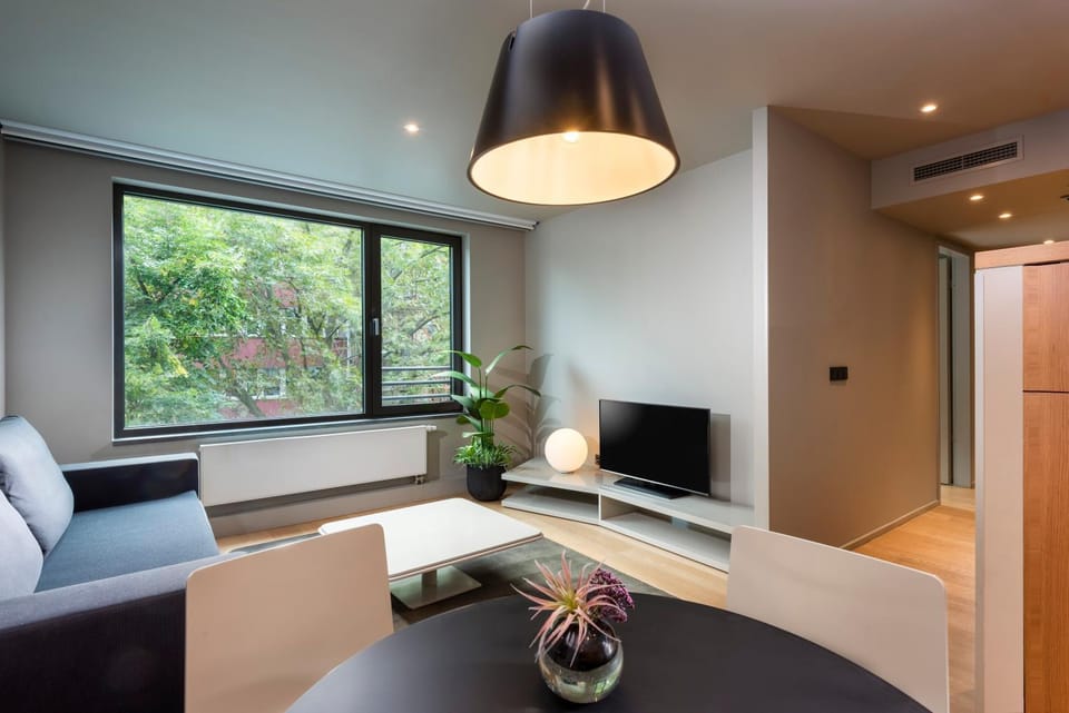 TV and multimedia, Kitchen or kitchenette, Living room, Seating area, Dining area