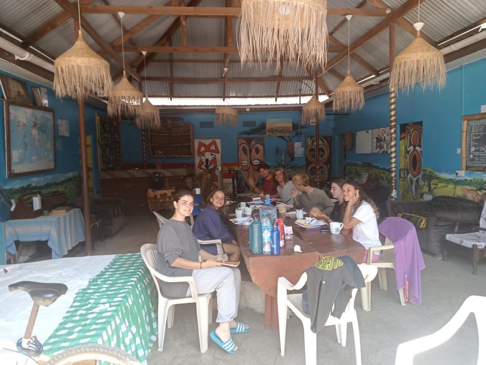 Breakfast, group of guests
