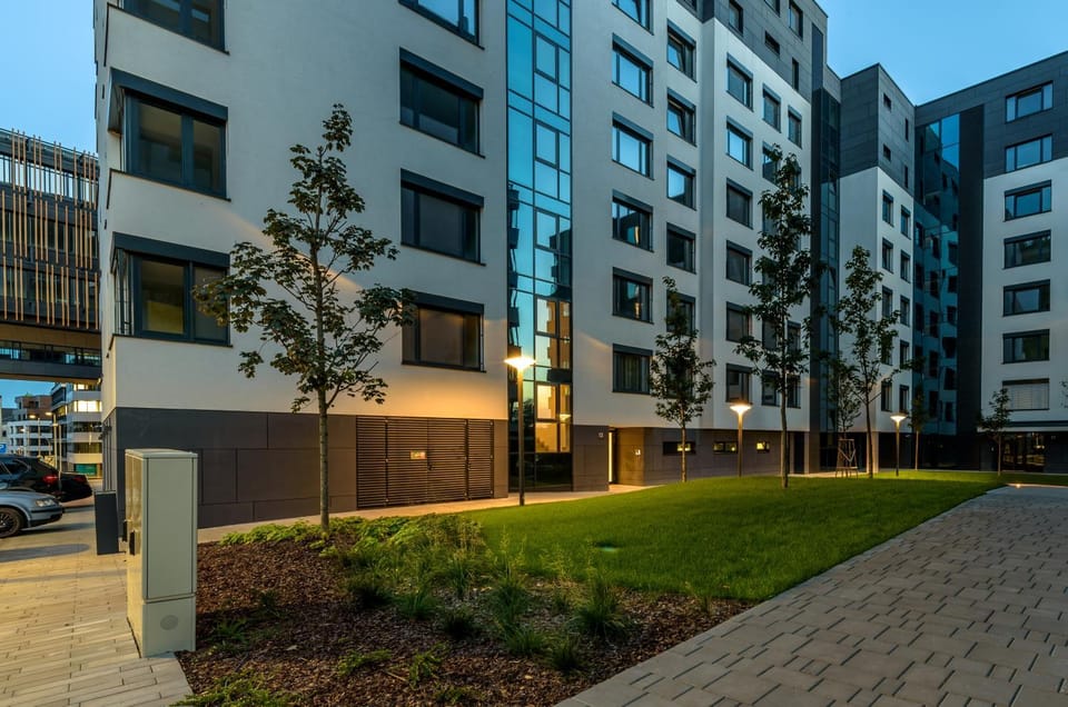 Property building, Facade/entrance, On site, Time of day, Location, Sunset