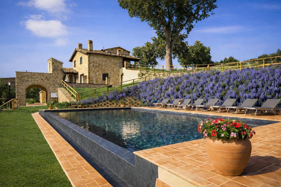 Property building, Spring, Day, Garden, Garden view, Pool view, Swimming pool