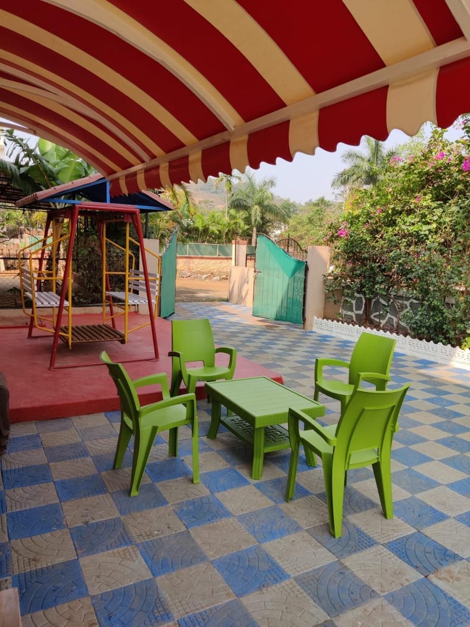 Patio, Day, Children play ground, Seating area