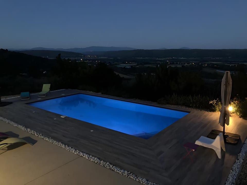 Property building, Living room, Swimming pool