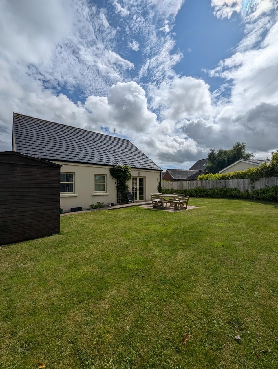 Property building, Garden view