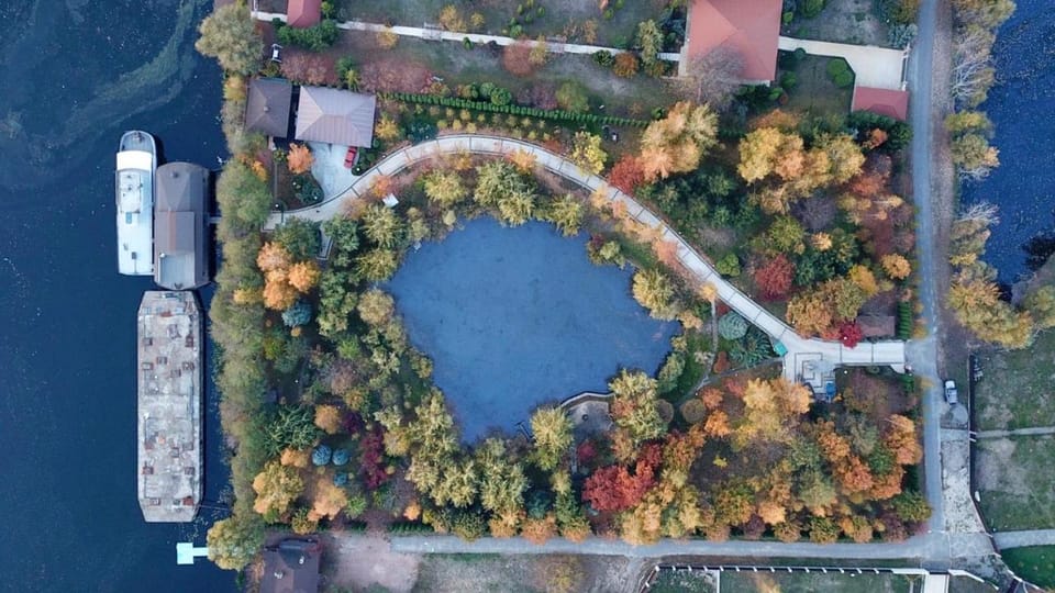 Bird's eye view, Decorative detail, Garden view