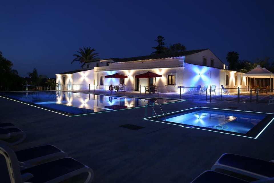 Patio, Night, On site, Pool view, Swimming pool, Swimming pool