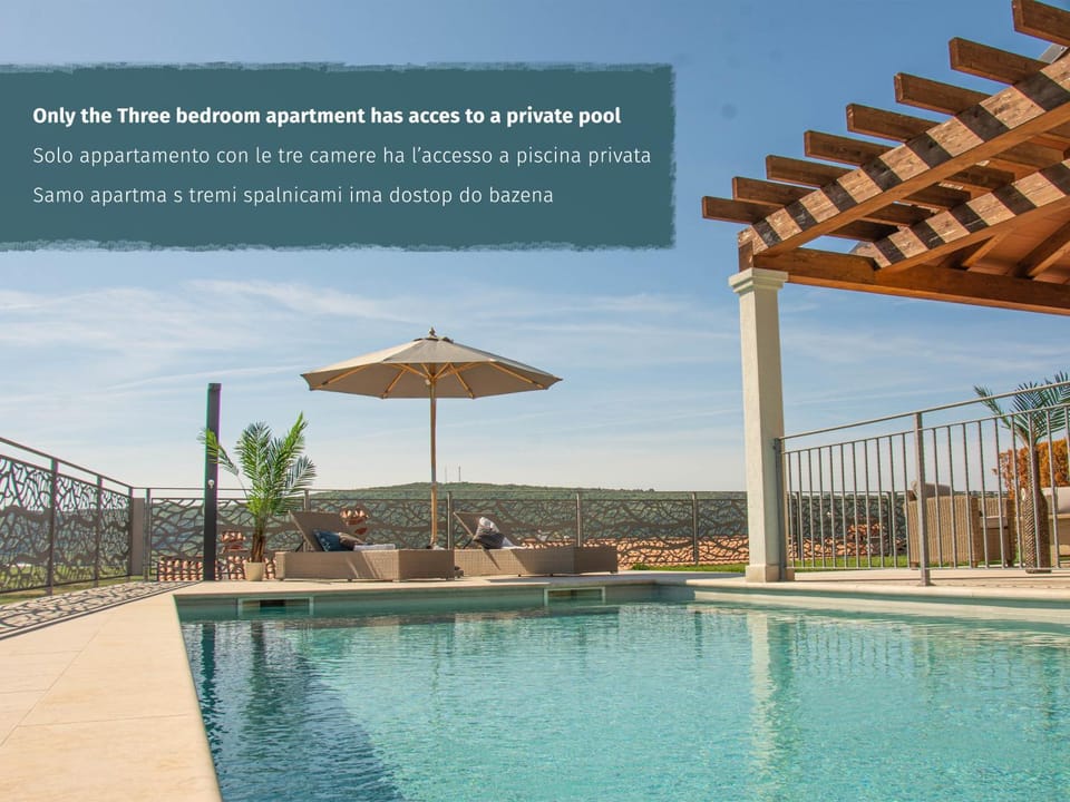 Summer, Pool view, Swimming pool, sunbed