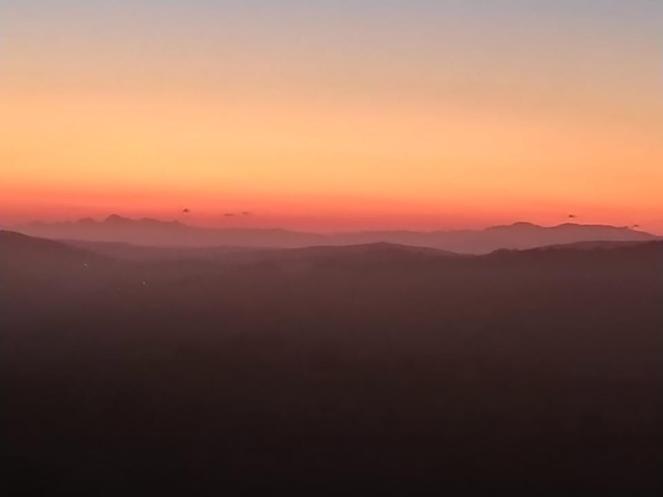 Natural landscape, Hiking, Sunset