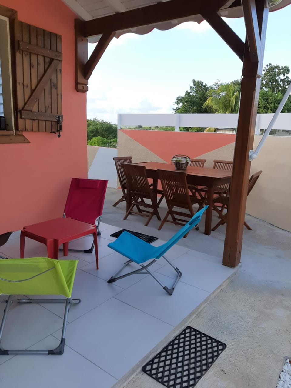 Patio, Day, Balcony/Terrace, Living room, Seating area, sunbed