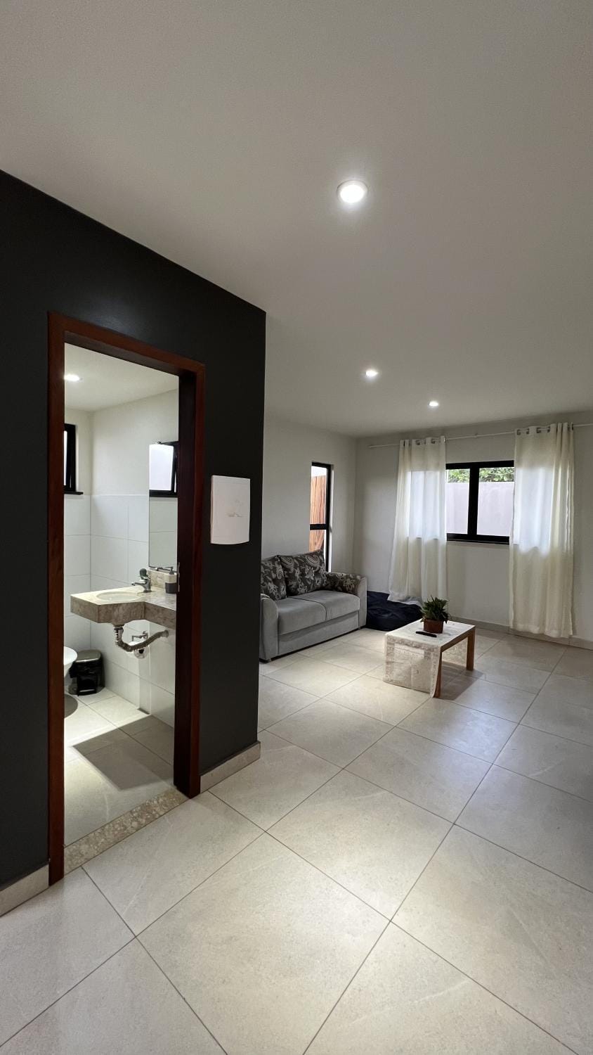 Bathroom, Living room