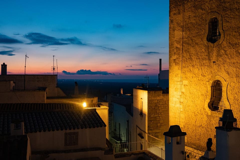 Bird's eye view, Sunset