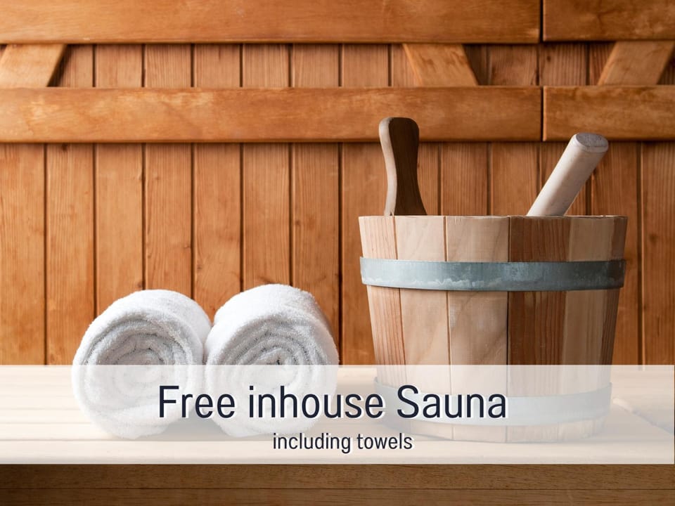 Sauna, Text overlay, Text overlay, towels, laundry