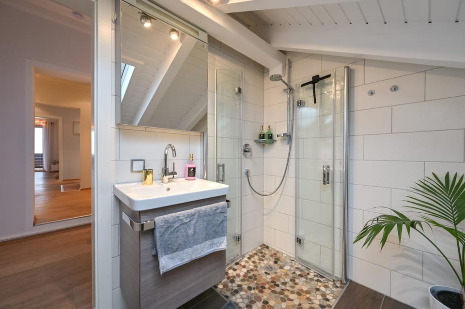 Shower, Bathroom, towels