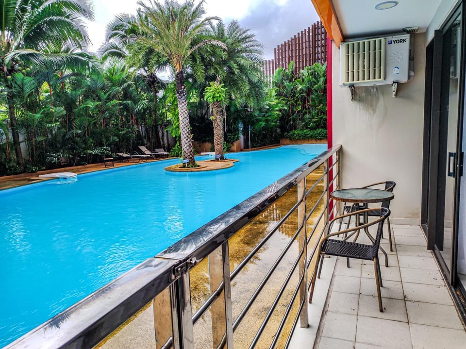 Day, View (from property/room), Balcony/Terrace, Garden view, Pool view, Swimming pool