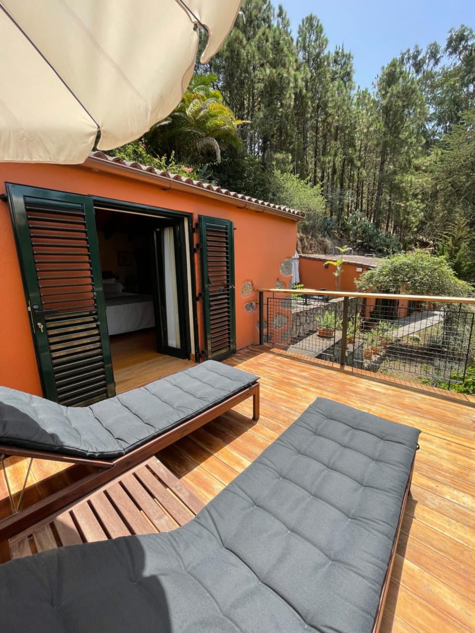 Property building, Day, View (from property/room), Balcony/Terrace, sunbed