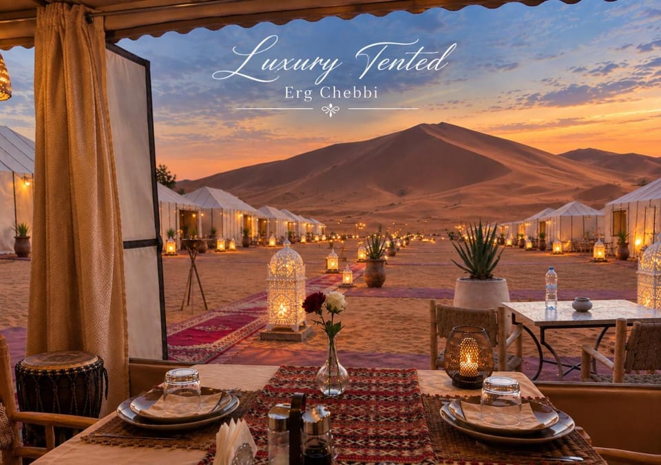 Luxury Tented Erg Chebbi Luxury tent in Morocco